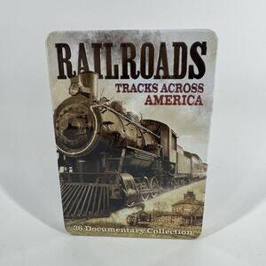 RAILROAD TRACKS ACROSS AMERICA - Tin Gift Set - 2 DISC SET DVD NEW/SEALED